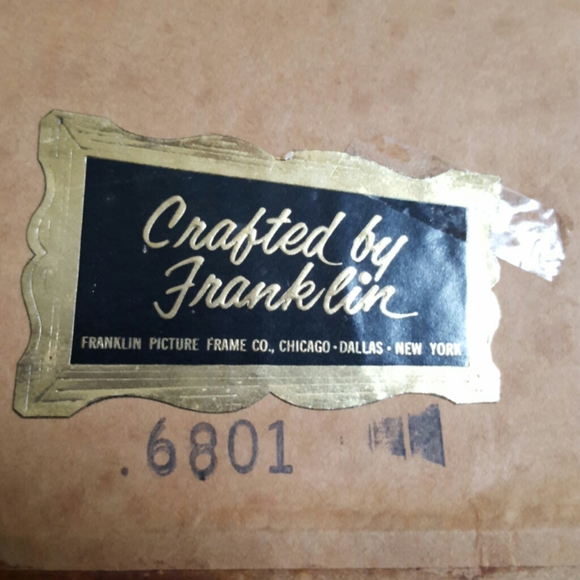 FRANKLIN PICTURE FRAME CO Wall Decor Vintage Framed Franklin Foil